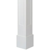 Ekena Millwork 12 W 5'H Craftsman Classic Square Neored Ucred Panel Stupac W Standard Capital & Base