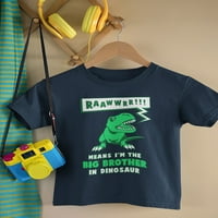 TSTARS majica Big Brother -a za dječake - braća s temom dinosaura - Savršena za najave o trudnoći - idealan poklon