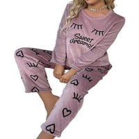 Ženska pidžama Set, mekana prozračna košulja i hlače, Odjeća za spavanje, ženska noćna odjeća dugih rukava, odjeća