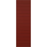 Ekena Millwork 18 W 58 H True Fit Pvc Horizontalni sloj Moderni stil Fiksni nosač, paprika crvena