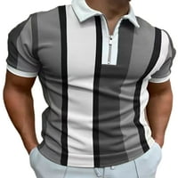 Grianlook muški ljetni vrhovi Polo majica s kratkim rukavima Zippe T majice Sport bluza obična tinejdžerka svijetlo