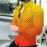 Fesfesfes košulja s dugim rukavima muška proljeća i jeseni print kardigan košulja dugih rukava u prodaji