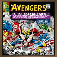 Comics of the comics-Avengers zidni Poster, 14.725 22.375 uokviren