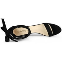 Jedinstvene ponude ženskog otvorenog nožnog prsta čipkaste sandale haljine od pete