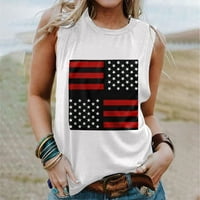 Dan neovisnosti Ženske majice plus size Rasprodaje ljetne ženske majice s američkom zastavom američka zastava