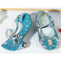 Dječje cipele za haljine, svjetlucave Sandale, Cipele za princezu s mašnom, vjenčane lagane Ležerne cipele sa