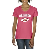 Normalno je dosadno - ženska majica s kratkim rukavima s V -izrezom, do žena veličine 3xl - Orlando
