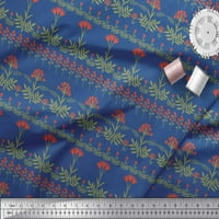 Pamučna tkanina od batista u obliku listova s cvjetnim umjetničkim ukrasom širine dvorišta