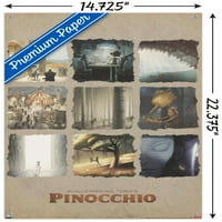 Zidni plakat Pinocchio Guillermo Del Toro-mreža s gumbima, 14.725 22.375