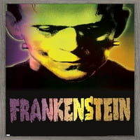 Frankenstein-zidni plakat izbliza, uokviren 22.375 34