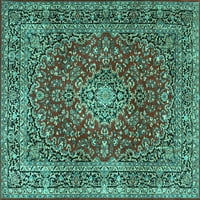 Ahgly Company Unutarnji trga perzijski tirkizno plava prostirka tradicionalnih prostirki, 7 'Trg