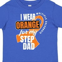 Nosim narančastu majicu za očuha, dar za svijest o multiploj sklerozi, majicu za dječaka ili djevojčicu mlađe