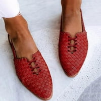 Sandale s prstenom na prstima, ženske tanke crvene