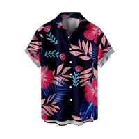 Muška modna bluza s printom tropskog stila Havajska ljetna košulja muška odjeća za slobodno vrijeme turizam plaža