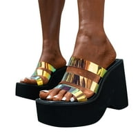 Sandale sa sandalama sa sandalama za žene za žene za žene modne ljetne sandale platforma za pete s visokim potpeticama