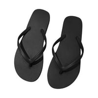 Ženske dame modne povremene solidne platforme otvorenih nožnih prstiju sandale cipele plaže crna 6.26502