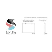Stupell Industries Detaljne ptice od noja koje govore telefonije grafičke umjetničke galerije s crvenim kabelom