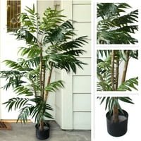 Umjetna palma stopala - Velika Tropska biljka u loncu za zatvorene ili vanjske ukrase kod kuće, ureda ili restorana