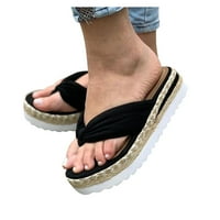 ženske sandale s remenom za gležanj za ženske sandale s potpeticama s otvorenim prstima ljetne boemske sandale