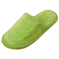 Plišane papuče zimske tople kućne cipele za spavaću sobu neklizajući mekani pod ženske papuče zelena
