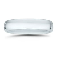 Ženski klasični zaručnički prsten za udobnost s platinastom kupolom