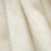 Ženski kaput Plus size, Ženski Jednobojni topli kaput, jakna, zimska gornja odjeća s ovratnikom, rasprodaja, Bijela