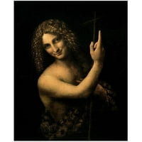 Zaštitni znak Art St Ivan Krstitelj 1513-16 Canvas Art Leonardo da Vinci, 26x32