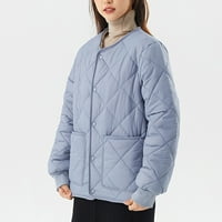 Zimske jakne za žene, ženske trenirke klasičnog kroja s patentnim zatvaračem s džepovima