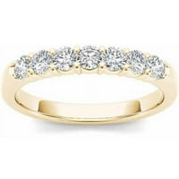 Zaručnički prsten od žutog zlata s dijamantom od 14 karata