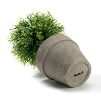 Realistični stolni aranžman od mini plastičnih biljaka u meniju s loncem za uređenje doma