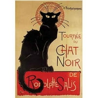 Zaštitni znak likovna umjetnost Tournee du chat nir Canvas Art by Theophile a Steinlen