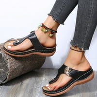 53.0 / ženske sandale; Ležerne sandale s otvorenim prstima; ženske obične ljetne japanke; japanke s debelim potpeticama;
