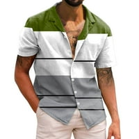 Muške Ležerne košulje kratkih rukava Proljeće ljeto s odbijenim ovratnikom s printom od 3 a modni top bluza košulje