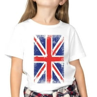 Britanska zastava ljetni tisak moda kratki rukavi moda casual dječje majice ljetne vrhove