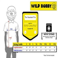 Wild Bobby, Front i stražnji ribolov slatkovodni ribolov muške grafičke majice, Kelly, velika