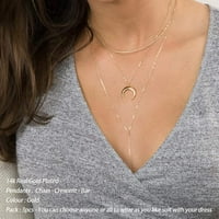 Slojeve ogrlice od polumjeseca za žene crescen slojevite ogrlice za choker za žene