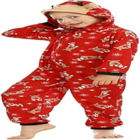 Božićna pidžama obiteljska obiteljska pidžama, Xmas PJS podudarni set za odmor obiteljske odjeće za spavanje dugih