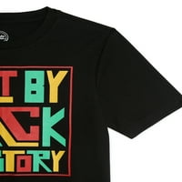 Wonder Nation Boys's Crna majica povijesti, veličine 4-18