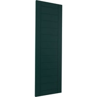 Ekena Millwork 12 W 26 H TRUE FIT PVC Horizontalni sloj uokviren modernim stilom Fiksni nosač, toplinski zeleni
