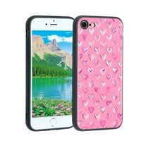 Hearts- Telefon za iPhone SE za žene darovi muškaraca, mekani silikonski stil šok- srca- futrola za iPhone SE