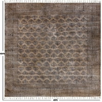 Casavani joga mat mat geometrijsko područje kilim, smeđa ft