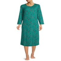 Hanes ženska haljina za spavanje dugih rukava