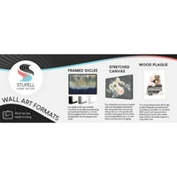 Stupell Industries ćudljive sretne morske pse plivanje oceanske linije uzorak, 20, dizajn Kyra Brown
