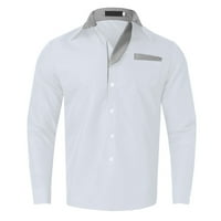 ZrBywb Street odjeća ležerni muškarci predimenzionirana košulja moda ležerna gornja košulja jednostavna udobna