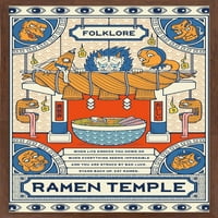 Zidni poster hrama Ramen, 14.725 22.375 uokviren