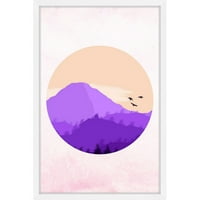 Marmont Hill purple mountain gravura s uokvirenom slikom