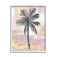 14 pastelno ružičasta Palma, tropski apstraktni dizajn, uokvirena zidna umjetnost, dizajn Kristen du