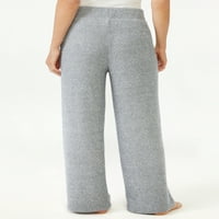 Joyspun ženske pidžame hlače za noge Chenille široke noge, veličine do 3x