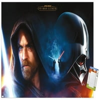 Ratovi zvijezda: Obi-Van Kenobi-umjetnički plakat na zidu, 14.725 22.375