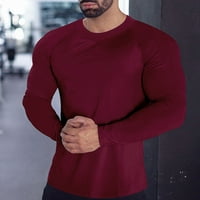 Povremene majice za muškarce Sportske fitness vrhovi na otvorenom Activewear Dugi rukavi pulover muški muški bluza